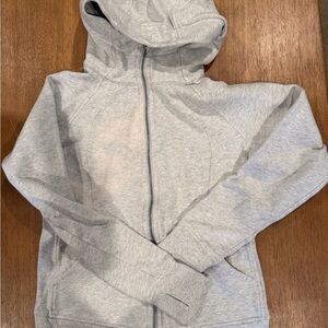 Lululemon Light Gray Zip-Up Hoodie Jacket
